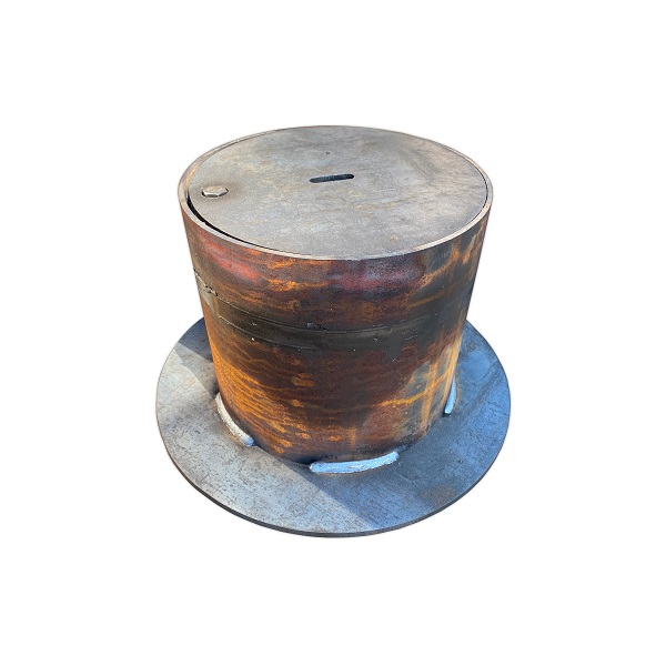 Ковер газовый стальной средний D273 c ободом из листового металла